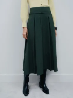 - Geplooide midi-rok*Next Online