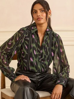 - overhemd met knopen en lange mouwen*Love & Roses Best