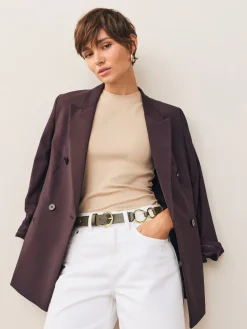 Kakigroen - Metal Ring Detail Regular Leather Belt*Next