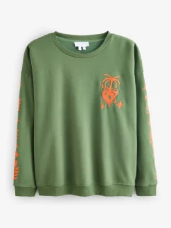 Kakigroen - Embroidered Sweatshirt*Never Fully Dressed Best