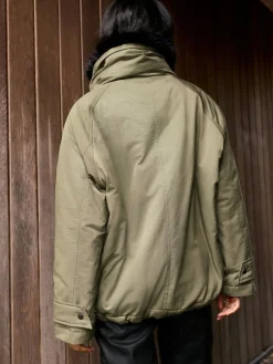 Kakigroen - Parka with Contrast Faux Fur Trim*Next Sale