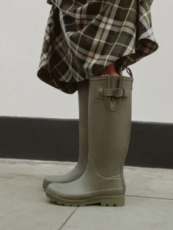 - Premium Faux Fur Lined Knee High Wellies*Next Hot