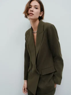 Kakigroen - Relaxed Crosshatch Blazer*Next