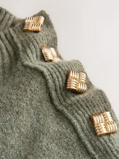 - Stand Neck Knitted Midi Jumper Dress*Next Hot