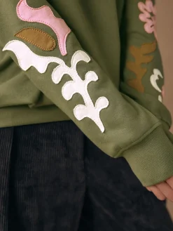 - Sweatshirt with Appliqué Details*Next