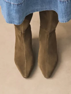 - Forever Comfort® Knee High Chisel Toe Heeled Boots*Next Sale