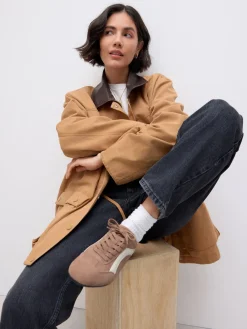 - Forever Comfort® Leather Slimsole Lace-Up Trainers*Next Sale