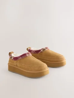 - Forever Comfort® Leather Fur Lined Cosy Platform Shoes*Next Sale