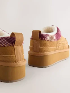 - Forever Comfort® Leather Fur Lined Cosy Platform Shoes*Next Sale