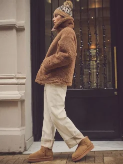 - Regenbestendige suède laarzen met plateauzool en voering van imitatiebont*Next Online