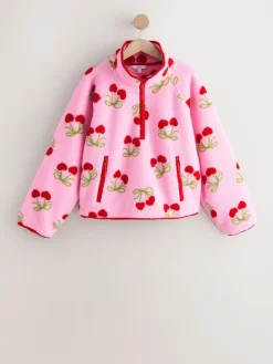 Kersenprint - Active Quarter Zip Borg Jacket*Next Best