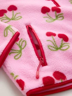 Kersenprint - Active Quarter Zip Borg Jacket*Next Best