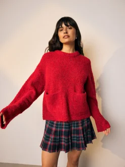 - Boucle Ronde hals Trui Met Wol*Next Sale