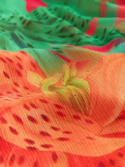 Kew Collection Bright Floral - Occasion Long Sleeve Wrap Midi Dress*Next Hot