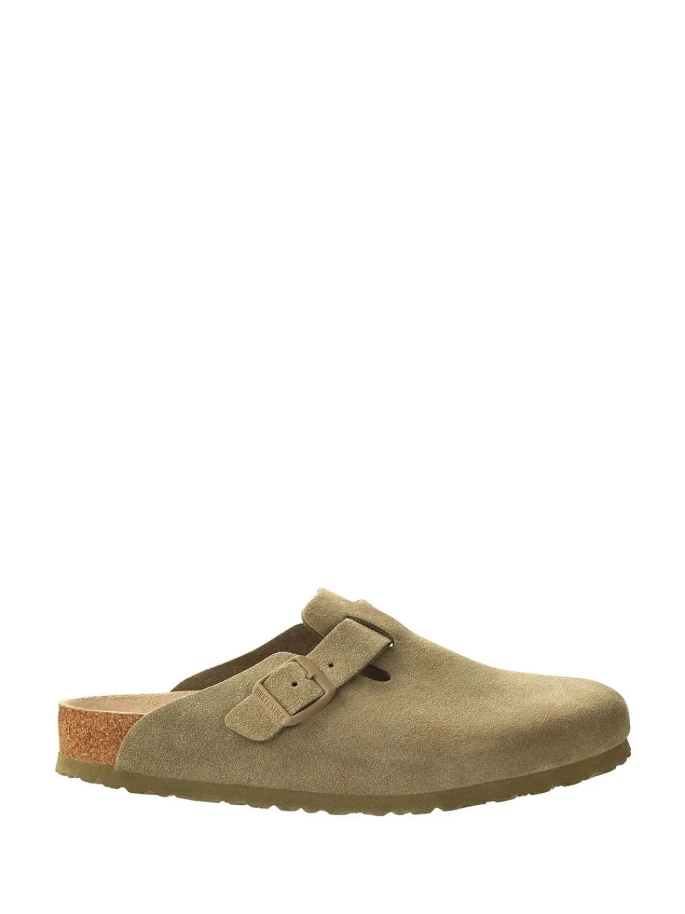Khaki - - Boston - Suède klompen*Birkenstock Discount