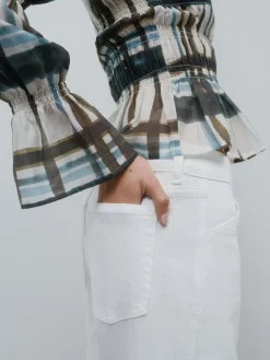 - Sheer Smocked Long Sleeve Top*Next Clearance