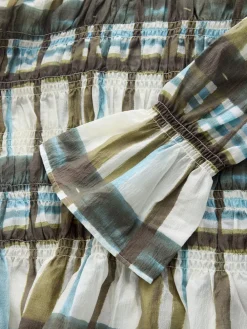 - Sheer Smocked Long Sleeve Top*Next Clearance