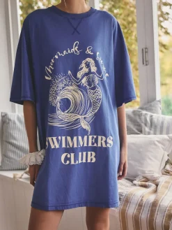 Kobaltblauw - Graphic Nightie*Next Discount