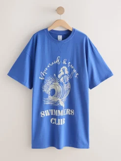 Kobaltblauw - Graphic Nightie*Next Discount