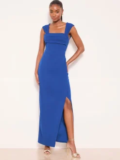 - Square Neck Short Sleeve Ruched Maxi Dress*Lipsy Best