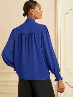 - blouse met lange mouwen en striksluiting*Love & Roses Clearance