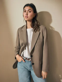 Koeienprint - Riem van haar-op-leer*Next New