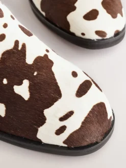 Koeienprint leer - Forever Comfort® Chelsea-enkellaarzen*Next