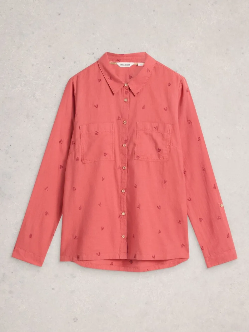 Koraalrood - Sophie overhemd*White Stuff Best