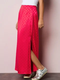 - Jacquard Polka Dot Satin Skirt*Next