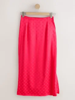 - Jacquard Polka Dot Satin Skirt*Next