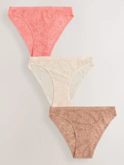 - All-Over Lace No VPL Knickers 3 Pack*Next Discount