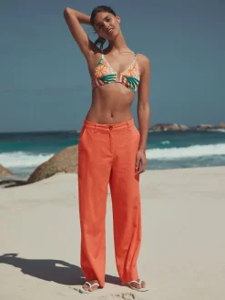 - Smart Front Linen Blend Wide Leg Trousers*Next Outlet