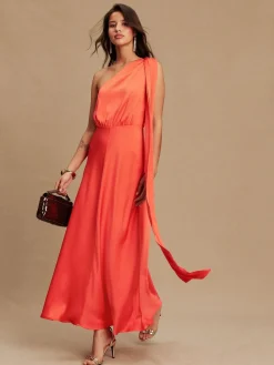 - Textured Satin Scarf Neck Midi Dress*Next Discount