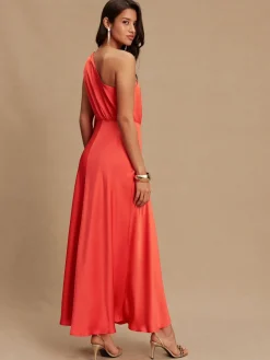 - Textured Satin Scarf Neck Midi Dress*Next Discount