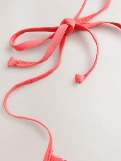 Koraalroze kant - Bikinibeugeltop met vulling en lage decolleté*Next Clearance