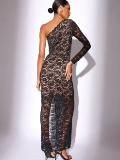 Lace One Shoulder Bodycon Midaxi Dress*Lipsy Outlet