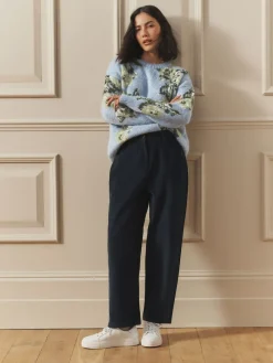 Cord Casual Slight Barrel Trousers*Laura Ashley Outlet