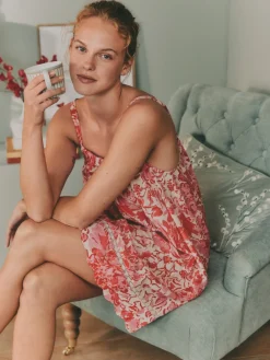 Cotton Scalloped Slip Nightie*Laura Ashley