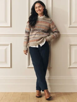 Fairisle Crew Neck Knit Jumper*Laura Ashley Best