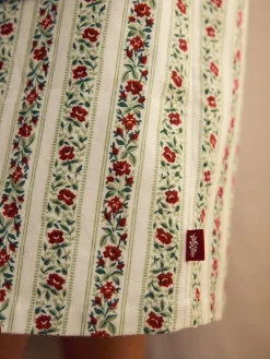 feestelijke Kerstmis roos Kelbrook gestreepte overslagbadjas*Laura Ashley Outlet