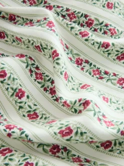 feestelijke Kerstmis roos Kelbrook gestreepte overslagbadjas*Laura Ashley Outlet