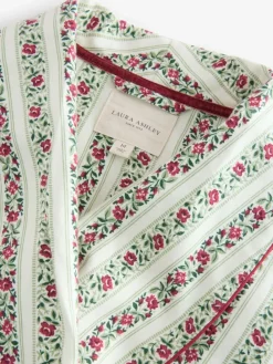 feestelijke Kerstmis roos Kelbrook gestreepte overslagbadjas*Laura Ashley Outlet