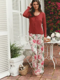 Pointelle jersey pyjama's met lange mouwen*Laura Ashley Best
