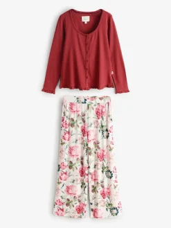 Pointelle jersey pyjama's met lange mouwen*Laura Ashley Best