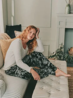 Pointelle Long Sleeve Pyjamas*Laura Ashley Online