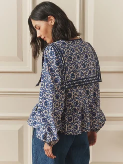 Sailor Collar Blouse*Laura Ashley Sale