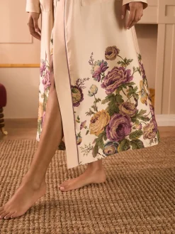 Uffington Roses longline badjas*Laura Ashley Hot