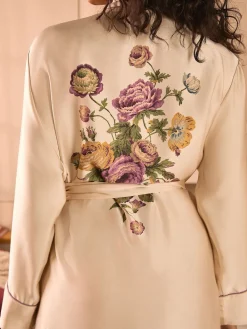 Uffington Roses longline badjas*Laura Ashley Hot