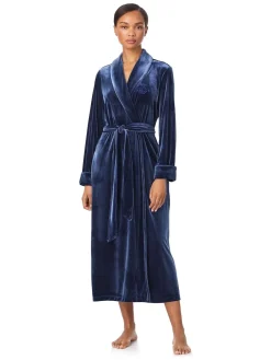 Velvet Long Sleeve Shawl Collar Robe*Lauren Ralph Lauren Outlet