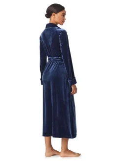 Velvet Long Sleeve Shawl Collar Robe*Lauren Ralph Lauren Outlet